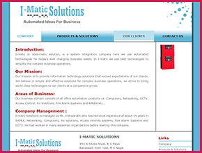 I-Matic Solutions Website