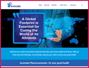Invomate Pharma Website